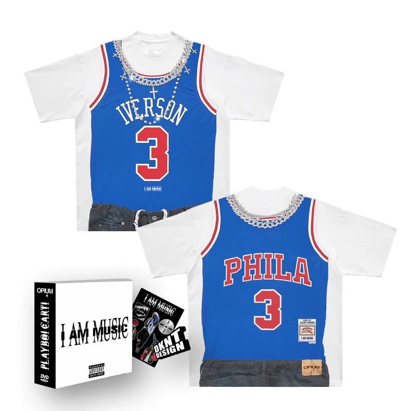 DKNT Crew Neck Loose Basketball Jersey