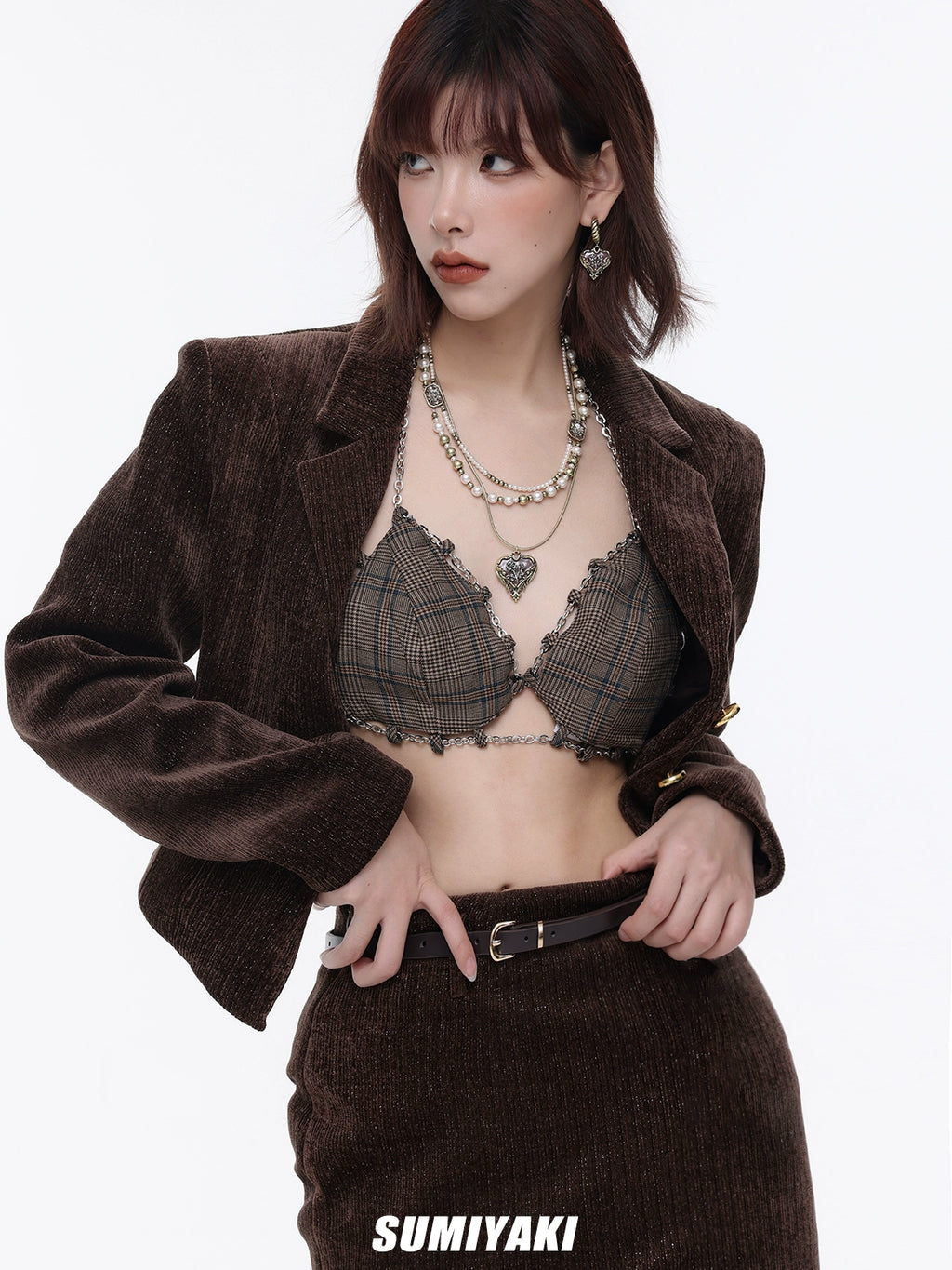 SUMIYAKI Rose Vintage American Hottie Collarbone Chain