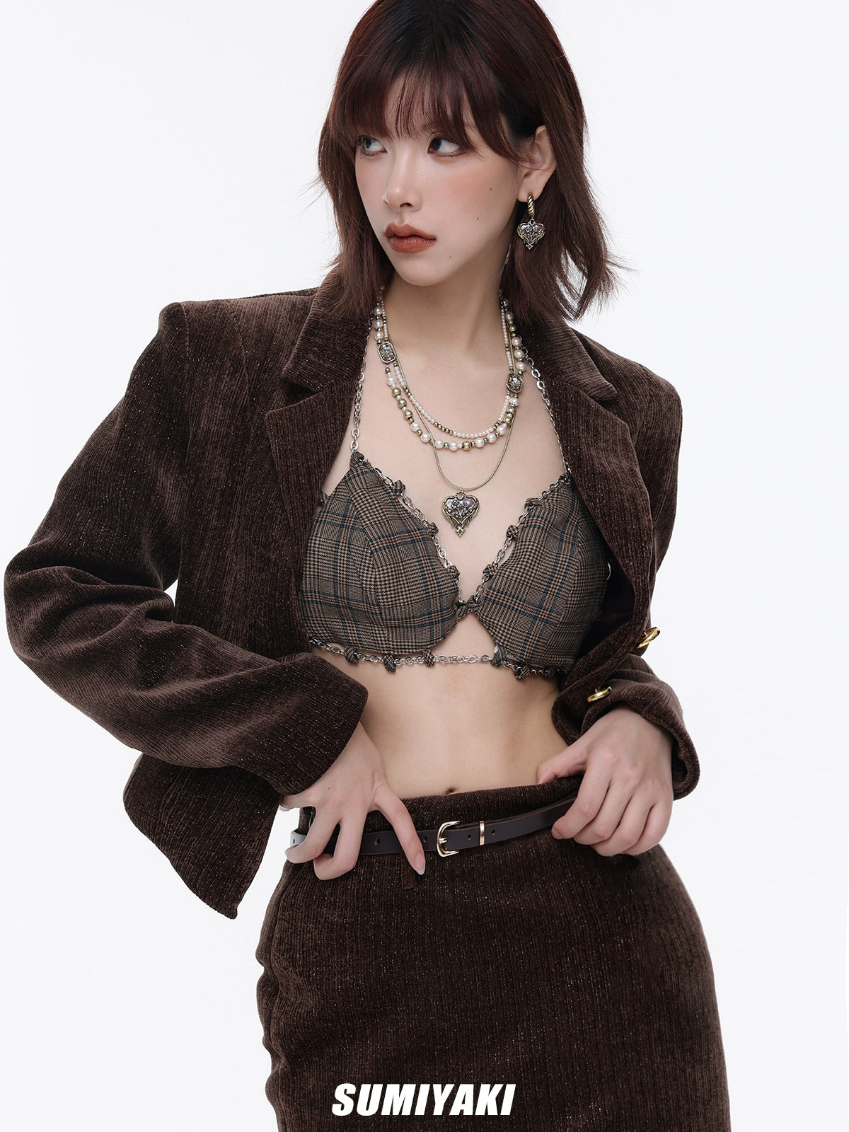 SUMIYAKI Rose Vintage American Hottie Collarbone Chain