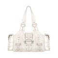 JANDRESS Snakeskin Rivet Underarm Bag