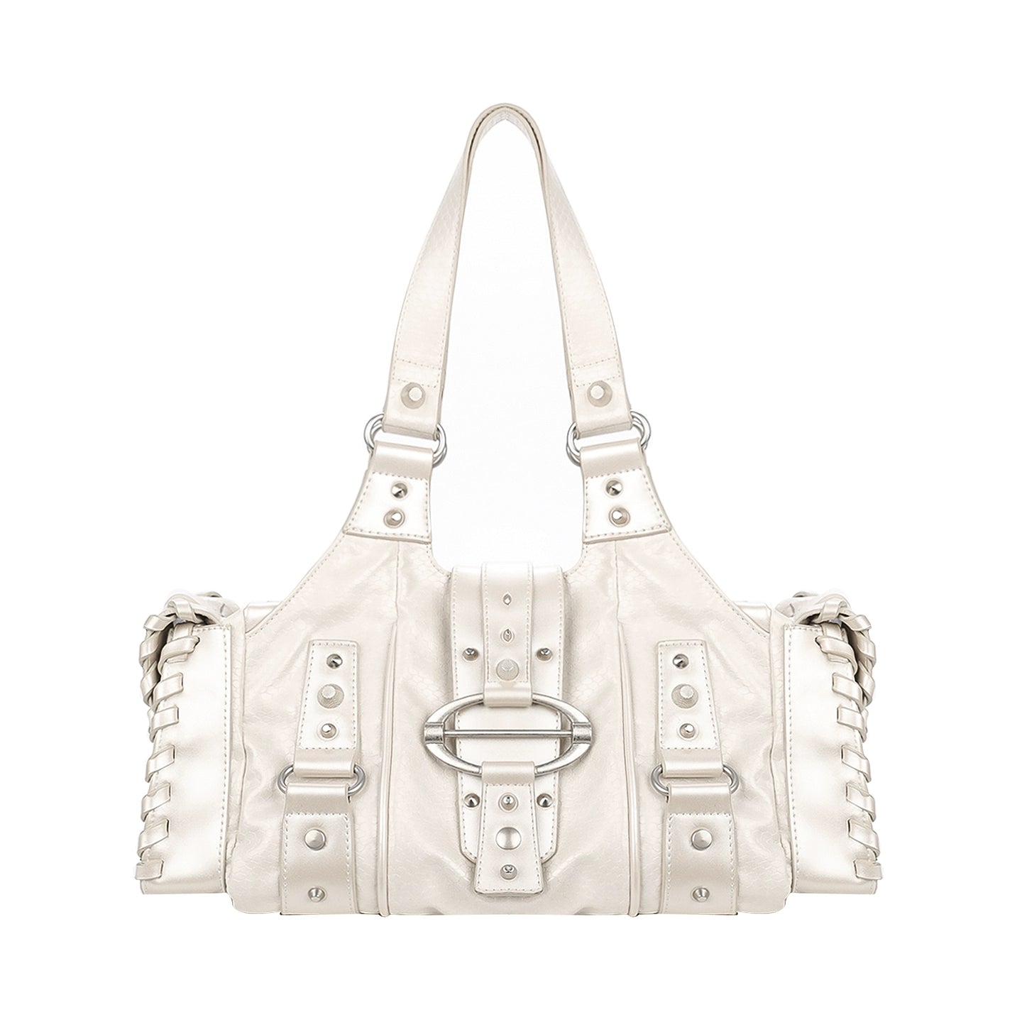 JANDRESS Snakeskin Rivet Underarm Bag