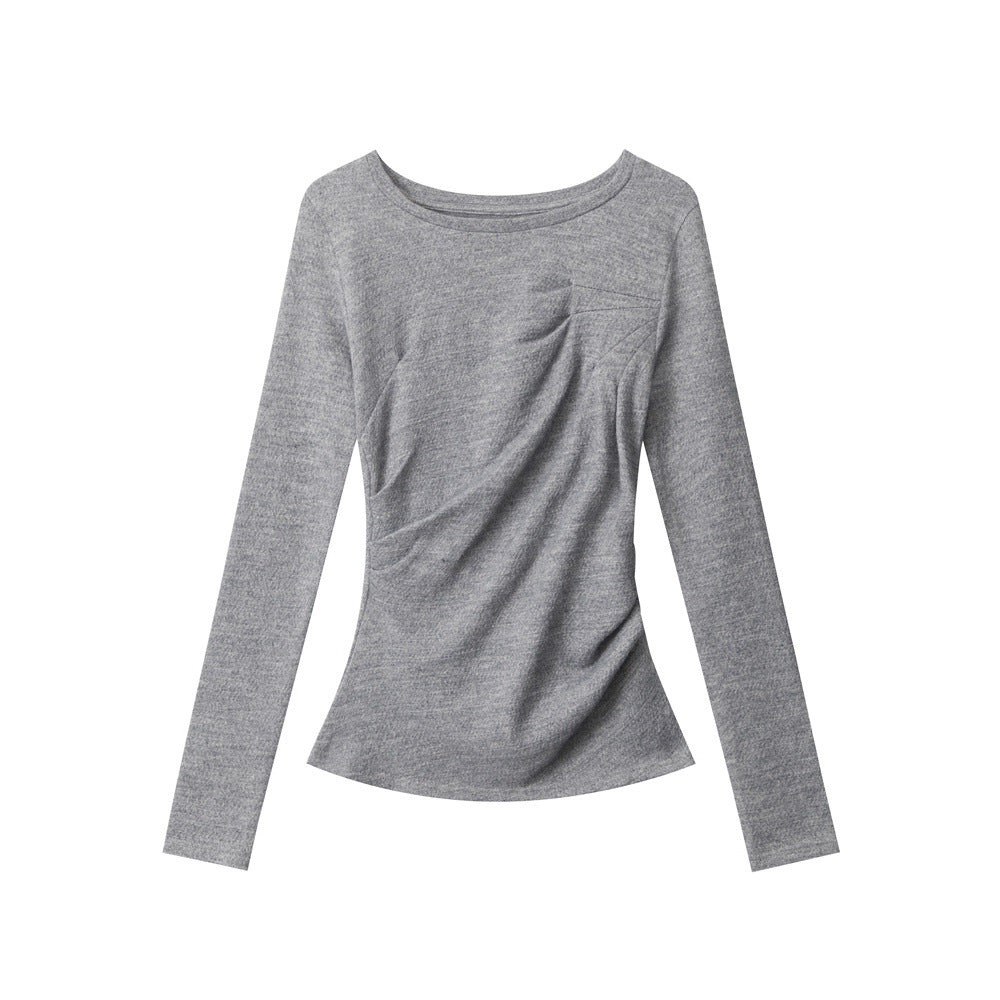 Nariele Irregular Slim Fit Waist Long Sleeves