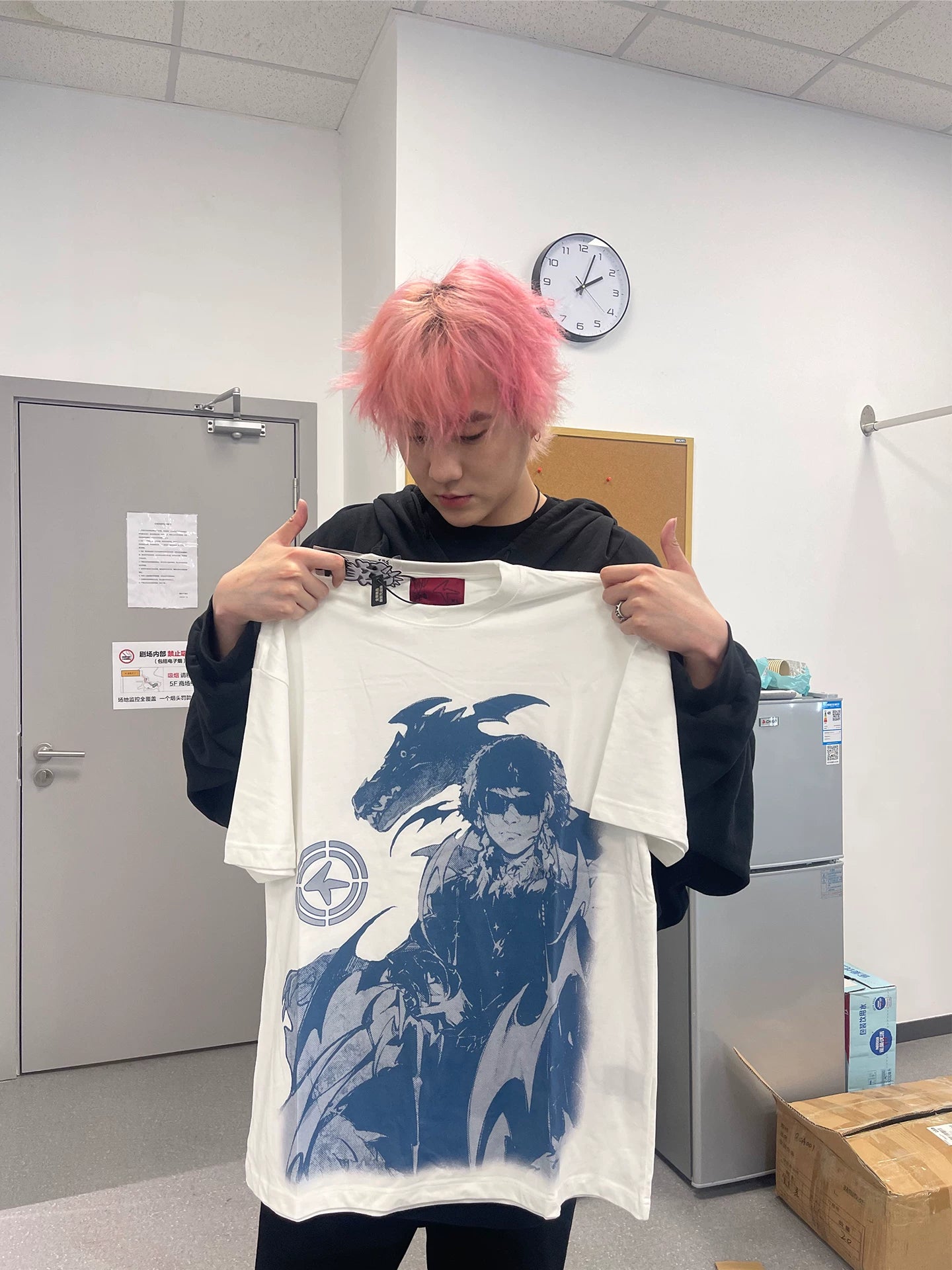 4AM Dragon Slaying Youth Print Front Shoulder Tee
