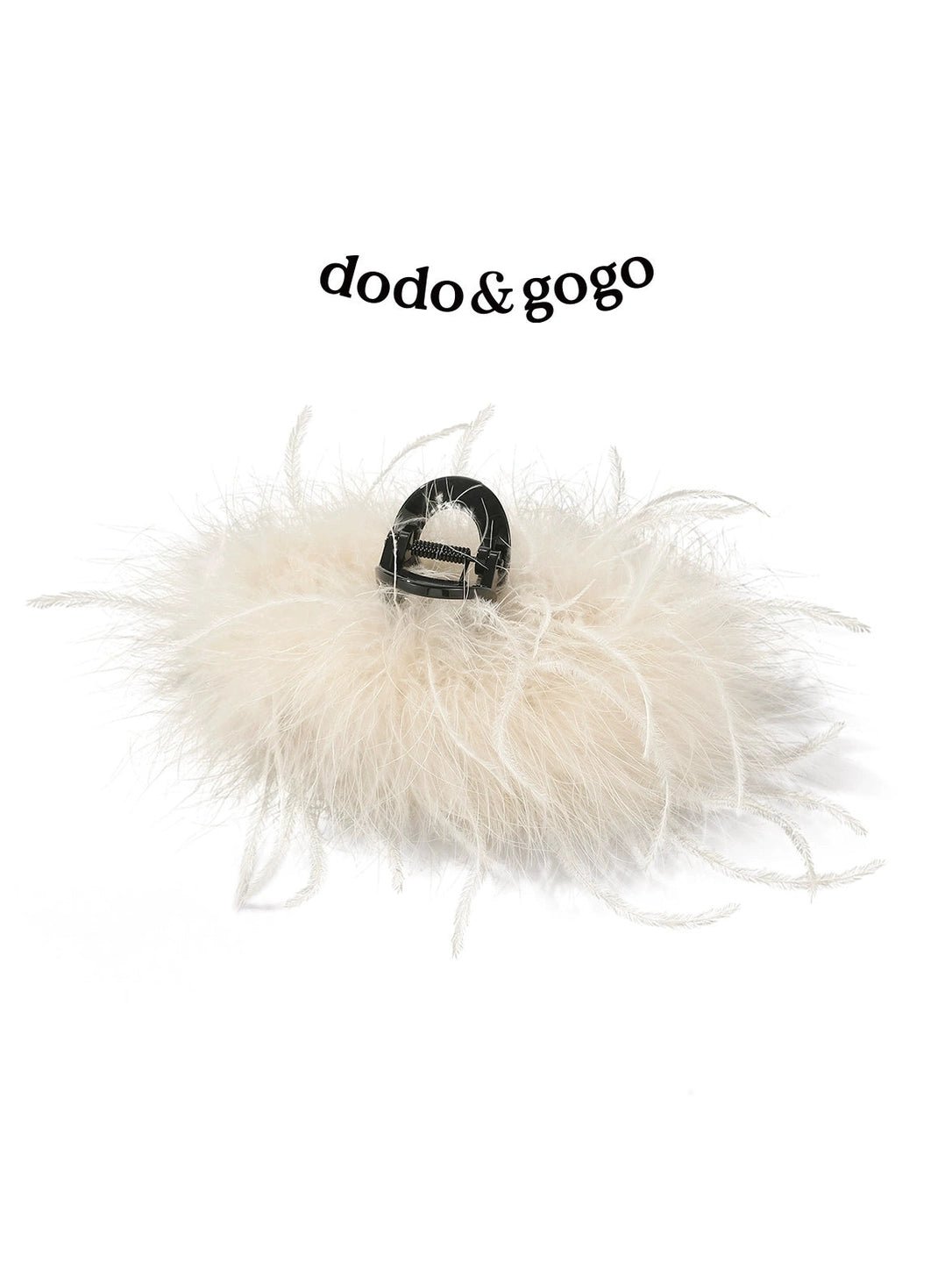DODOGOGO Oversized Simple Ostrich Hair Grab