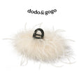 DODOGOGO Oversized Simple Ostrich Hair Grab