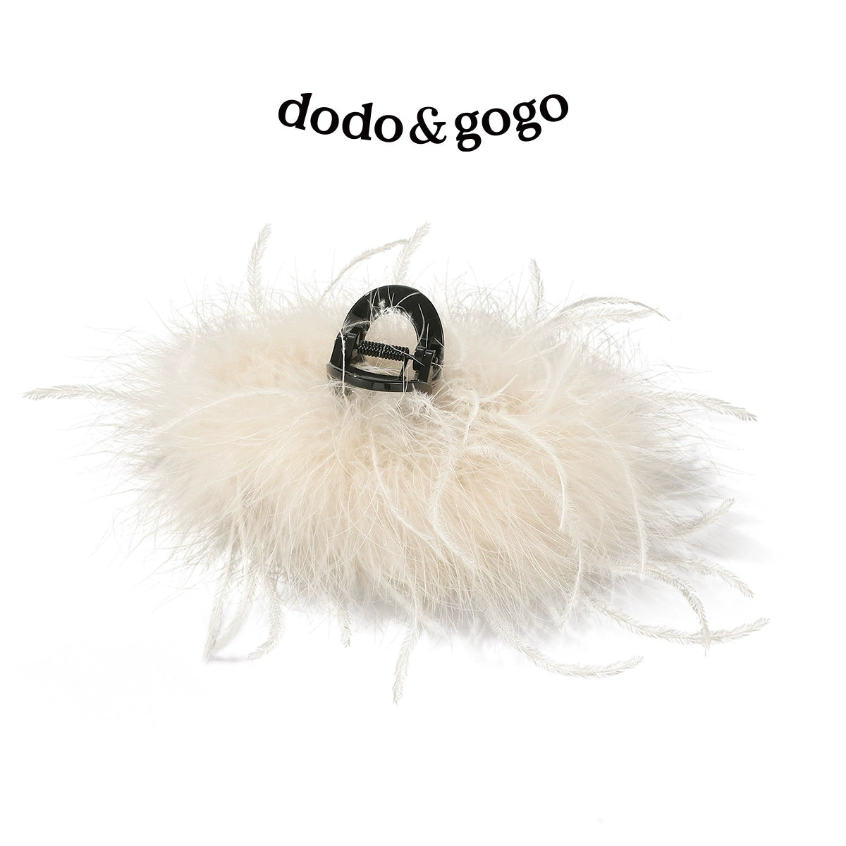 DODOGOGO Oversized Simple Ostrich Hair Grab
