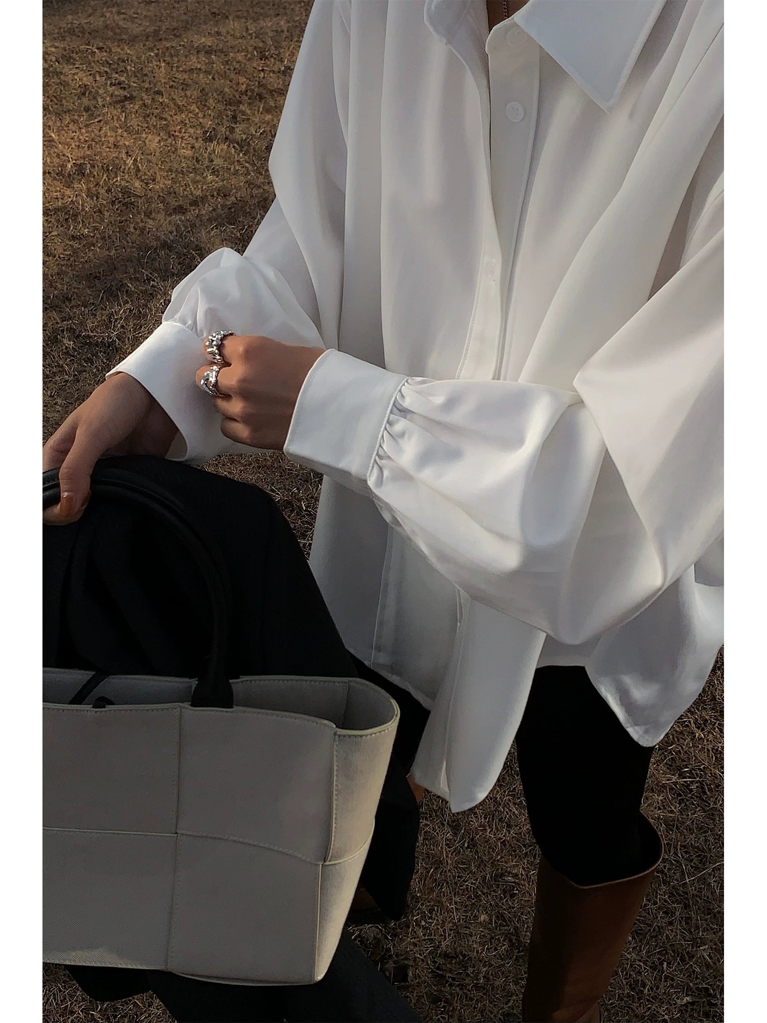 NEVA HU Korean Vintage Casual Versatile Shirt