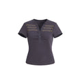 DoublePunch Vintage Embroidered Metal Buckle Slim Tee
