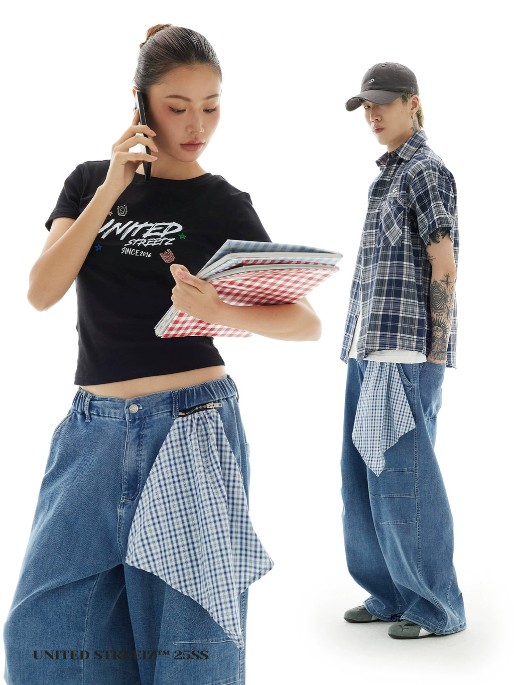 US Vintage Loose Hip Hop Drawstring Trousers