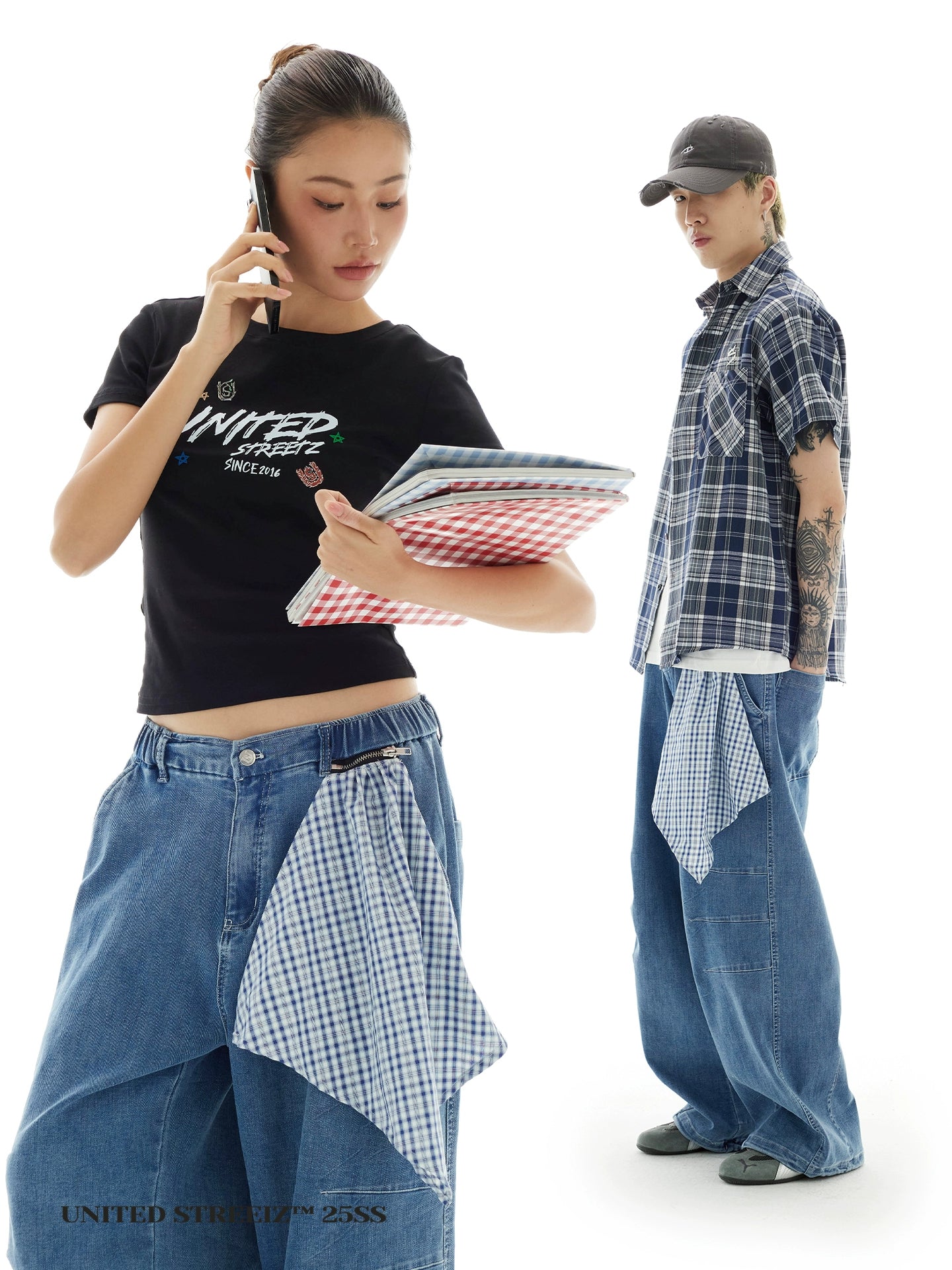 US Vintage Loose Hip Hop Drawstring Trousers