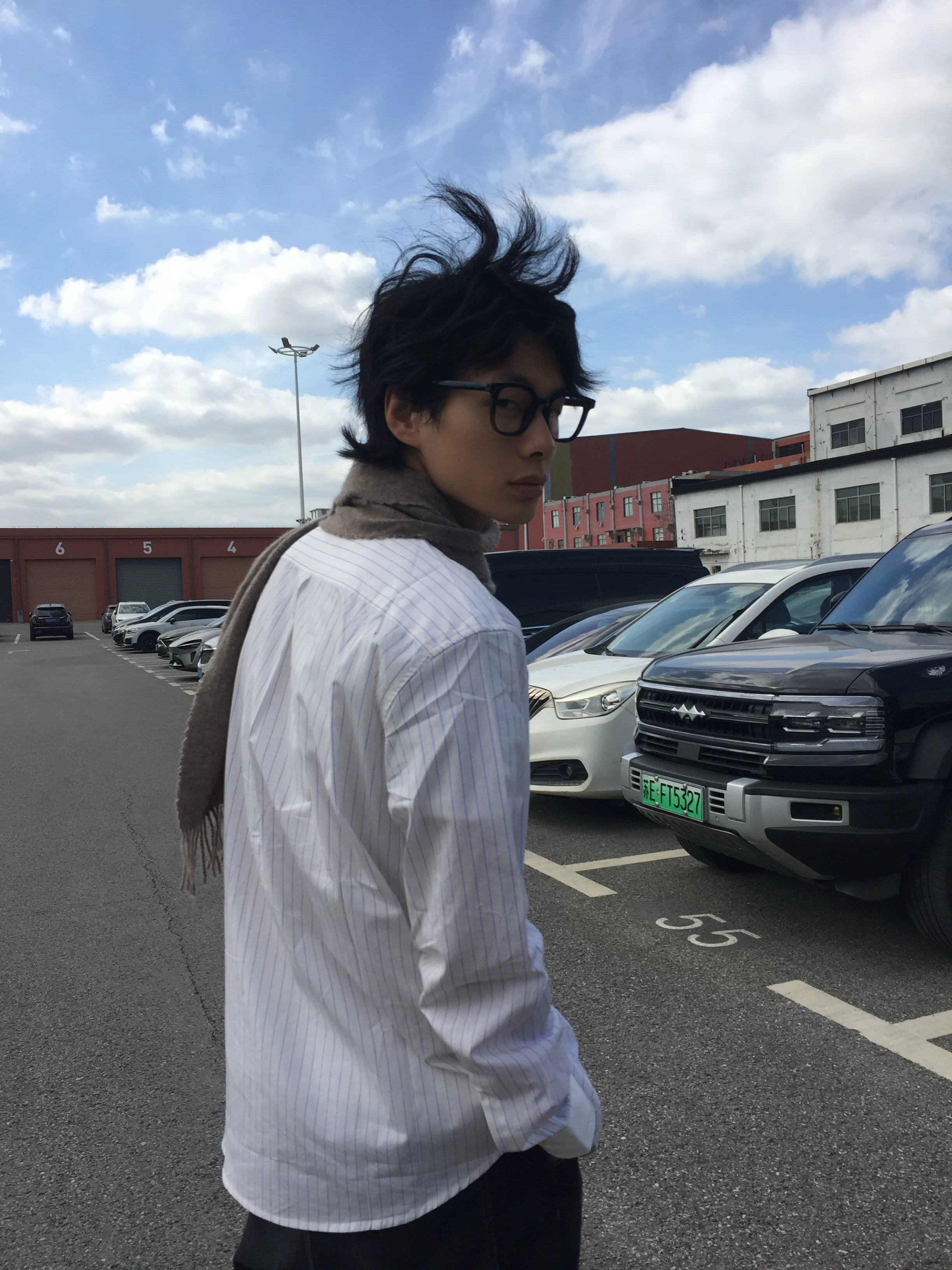BorrowedProject Striped Loose Long Sleeve Shirt