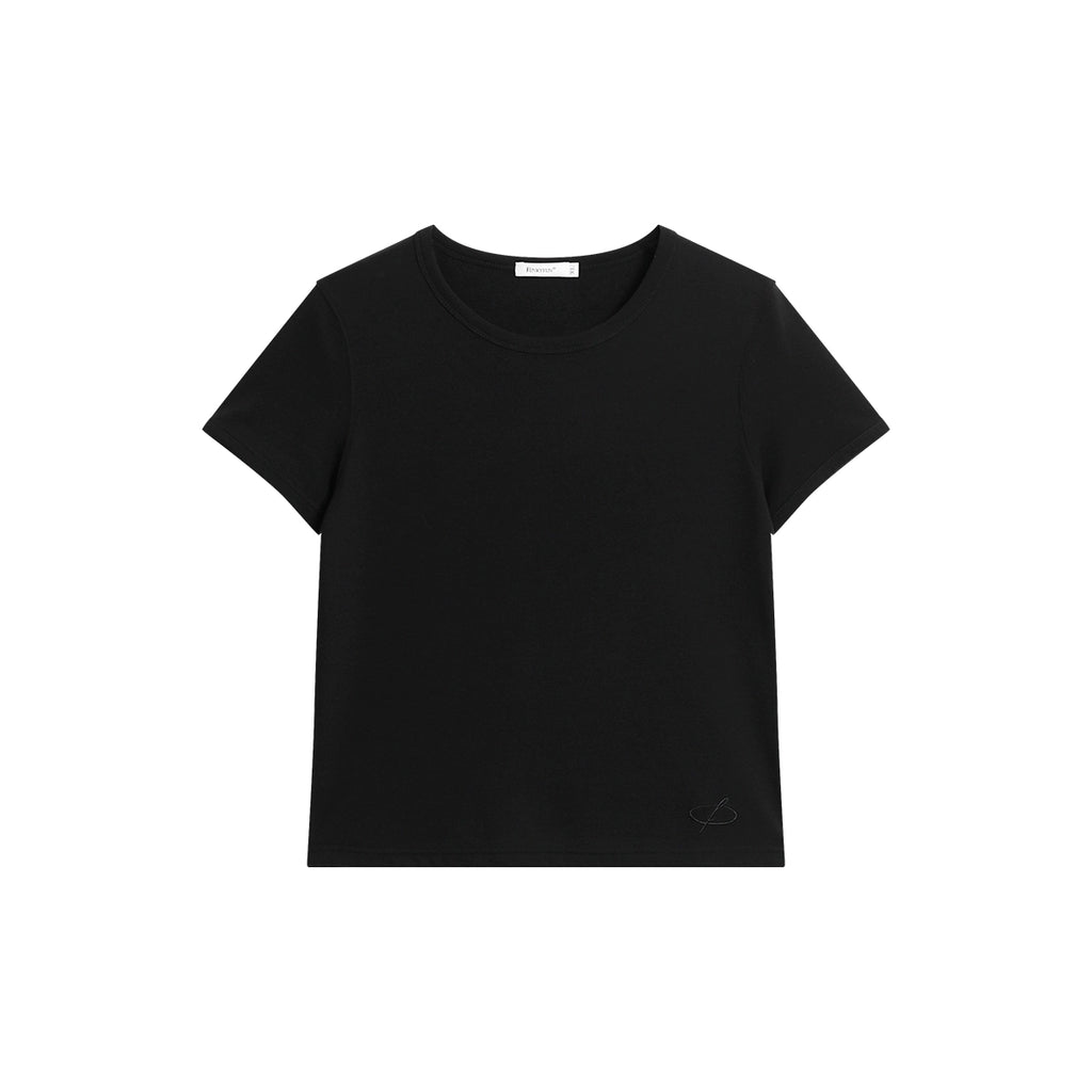 FUNKYFUN Basic Fashionable Minimalist Loose Short TEE