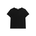 FUNKYFUN Basic Fashionable Minimalist Loose Short TEE