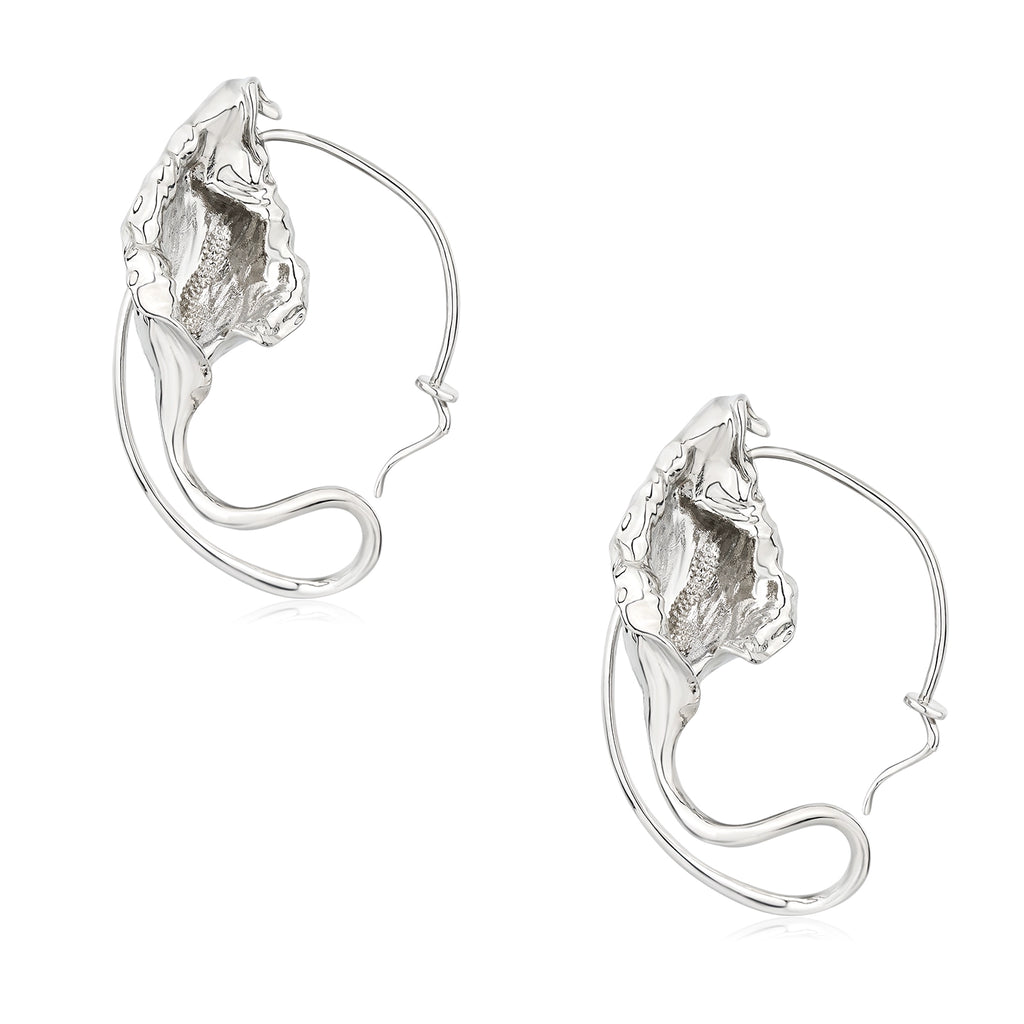 1JINN Vintage Metal Flower Earrings