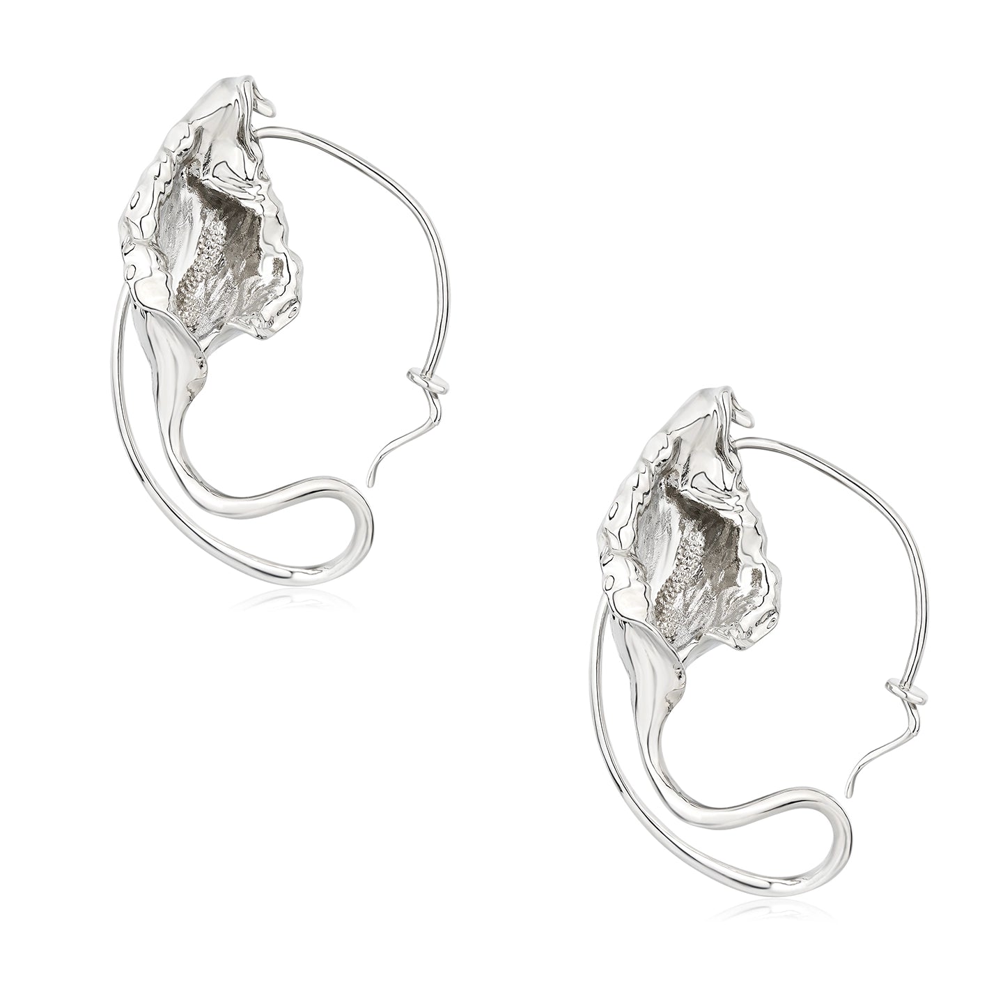 1JINN Vintage Metal Flower Earrings
