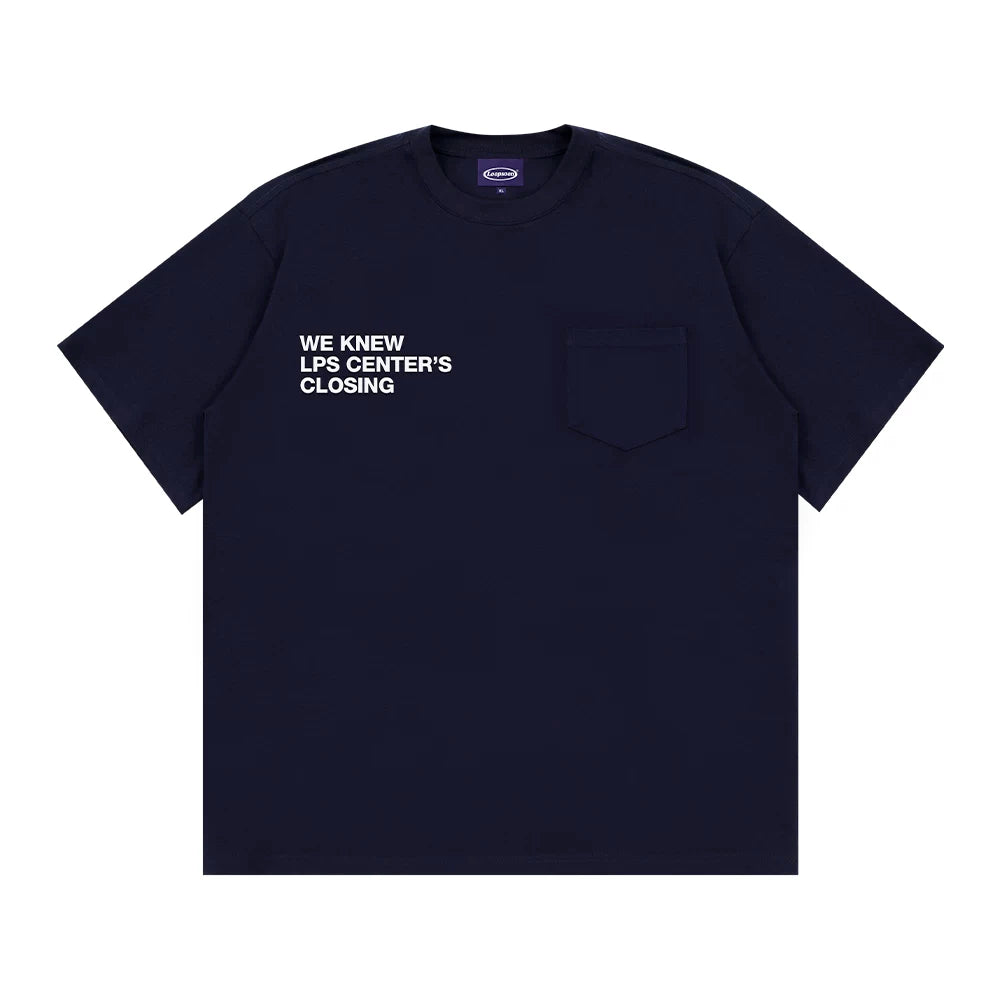 Loopsoon Pocket Print Bilateral Design Deconstructed Tee