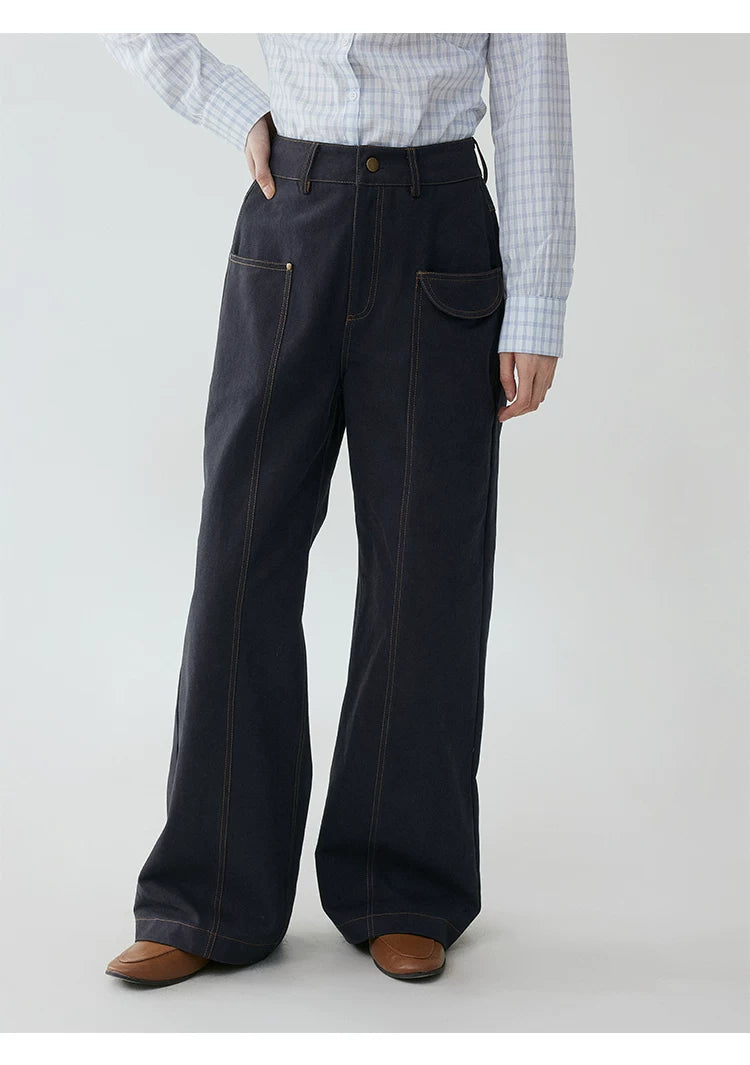 VOOE Loose Wide Leg Casual Straight Pants