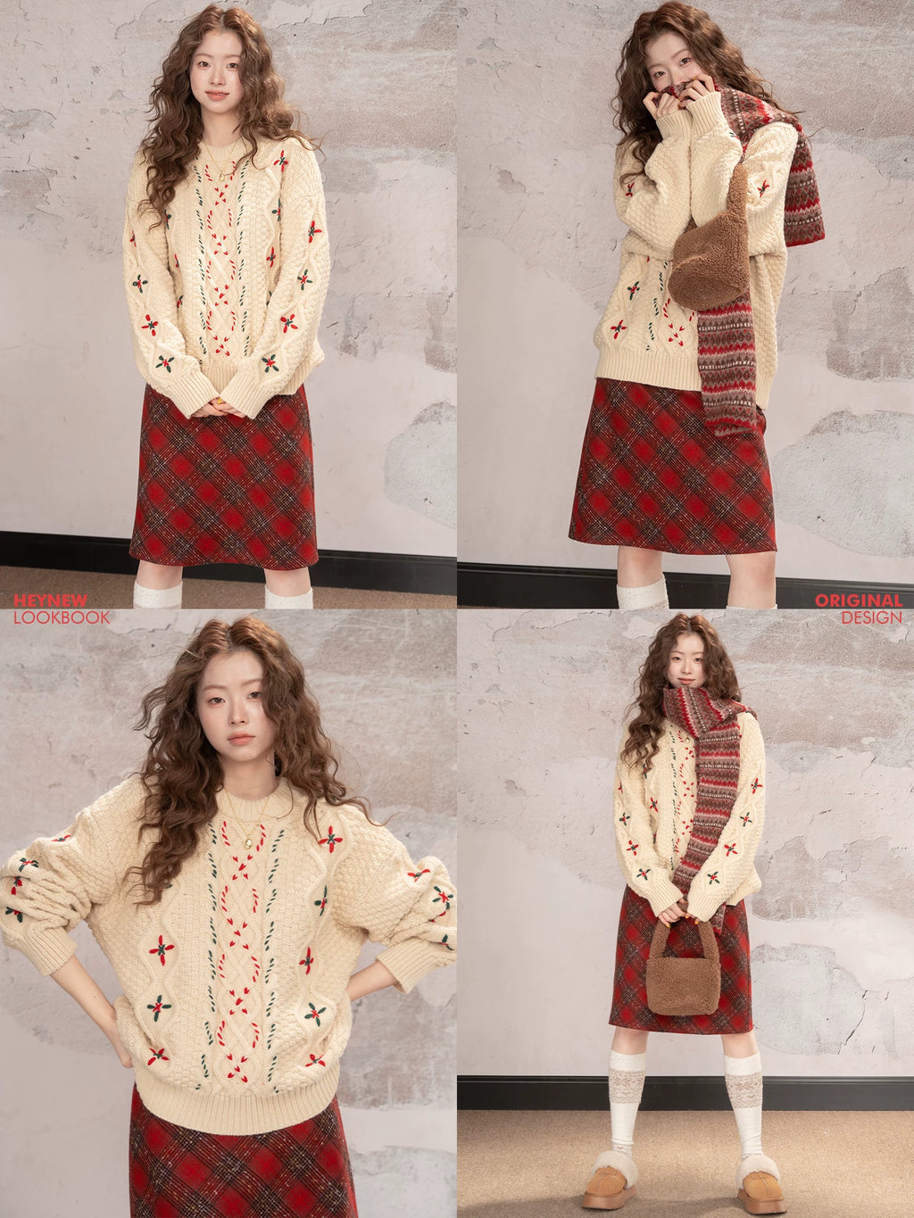 LOVEHEYNEW Temperament Retro Loose Lazy Sweater