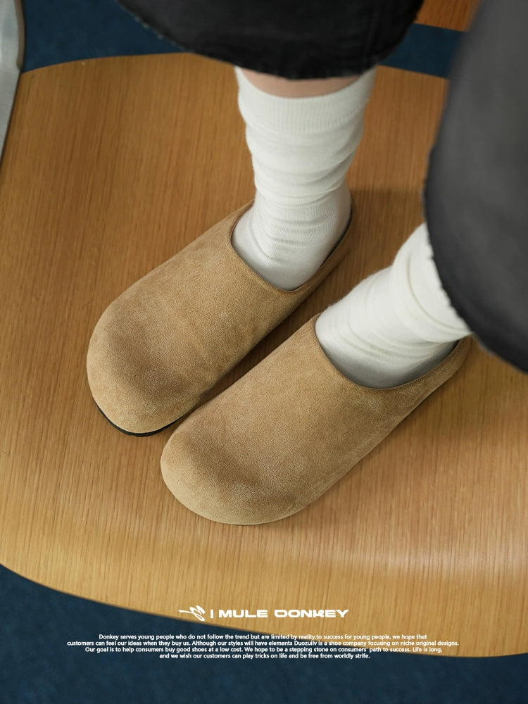 Donkey Velvet One Pedal and Half Tow Bag Head Lazy Birkenstocks