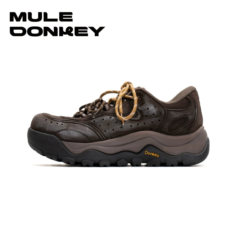 Donkey Makes Old Contrasting Color Breathable Casual Sneakers