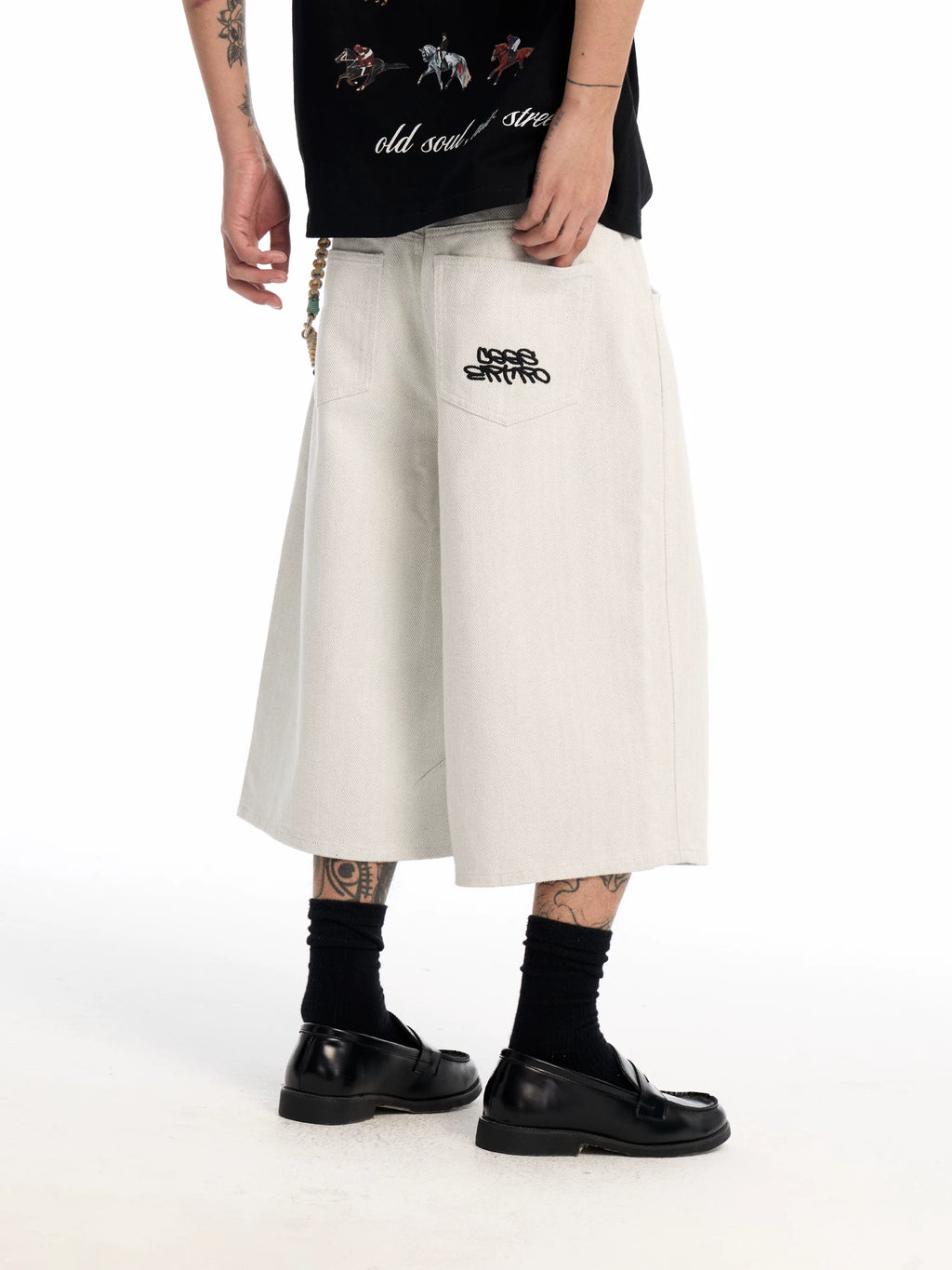 CoosRetro Vintage Straight Versatile Cropped Pants