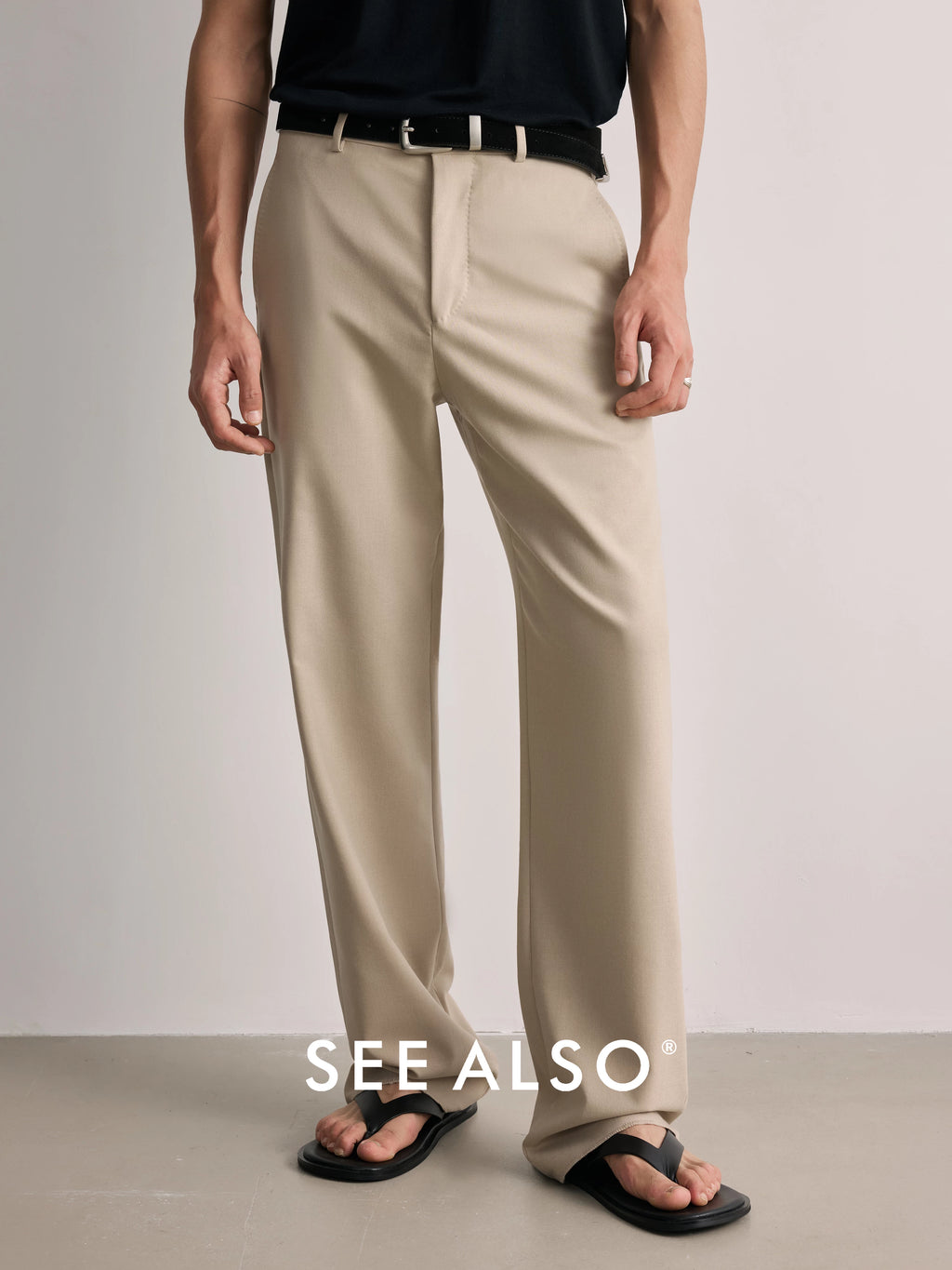 SEE ALSO Slack Drape Straight Casual Trousers