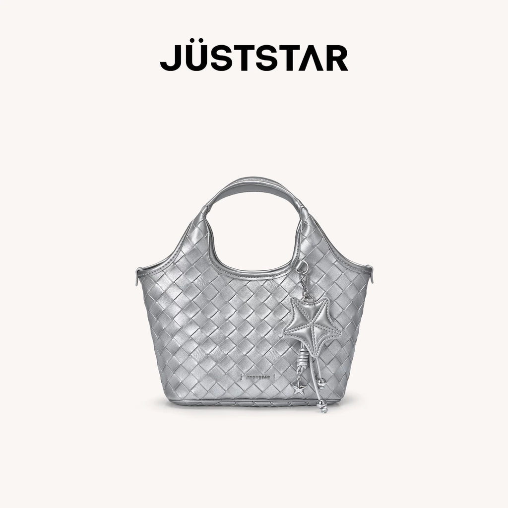 JUST STAR Shoulder Crossbody Hand-held Woven Bag