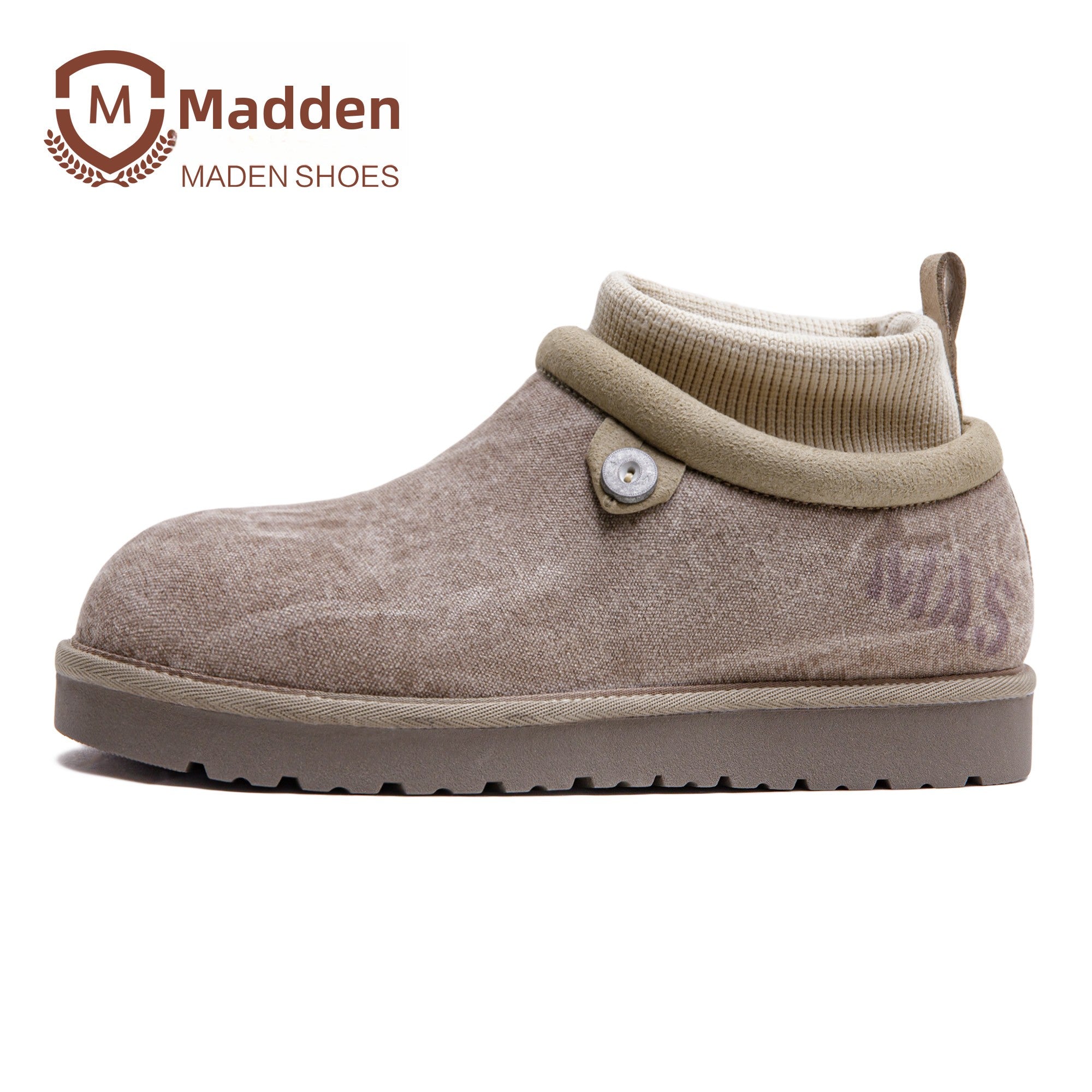 MADEN Fabric Lined Pull-On Snow Boot