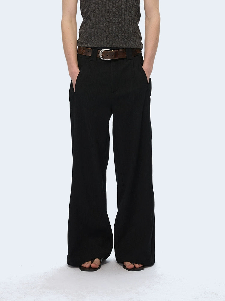 TZ Killer Textured Arc Wide Leg Trousers