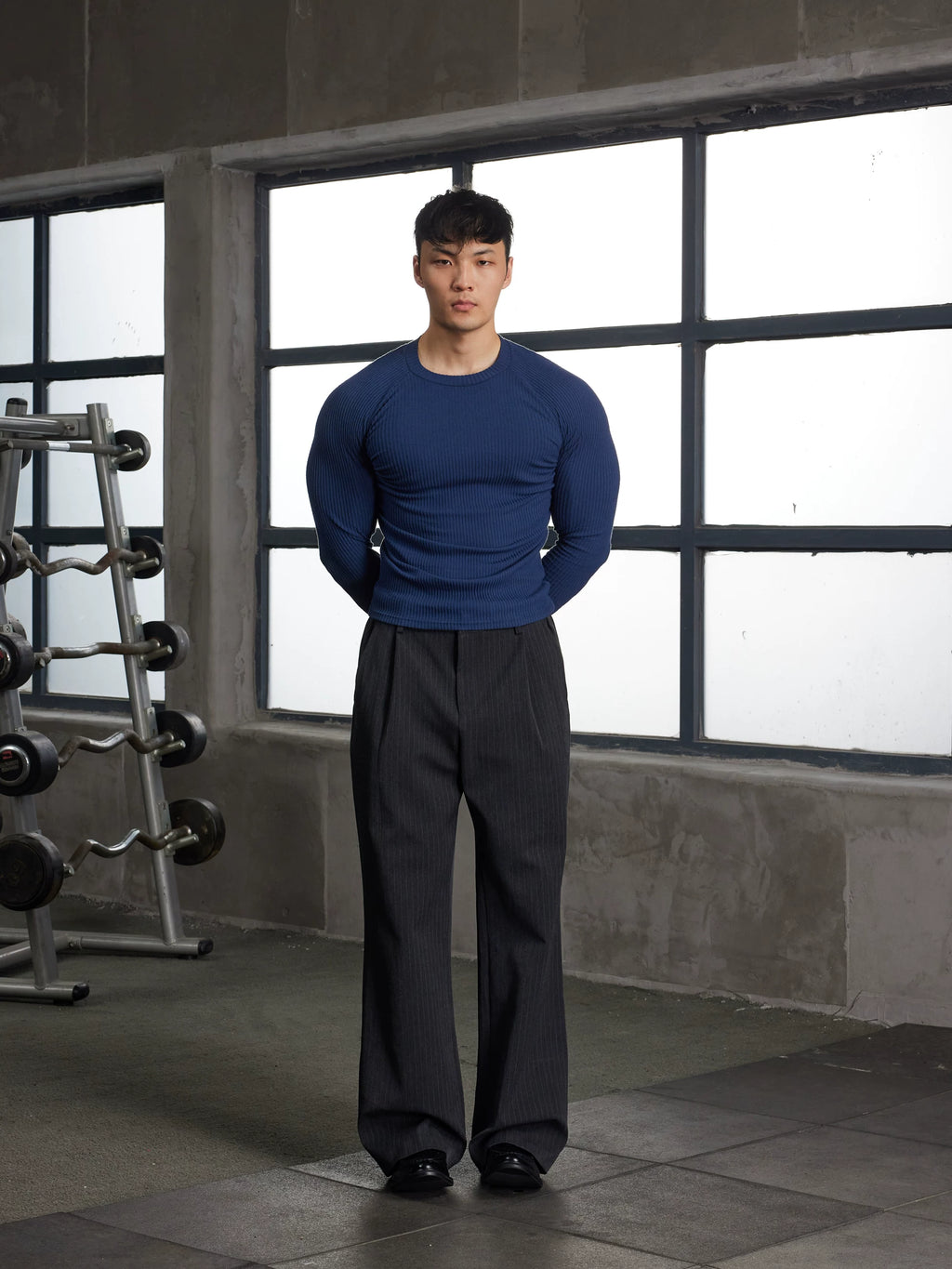 AFTERGLOW Knitted Bottom Casual Slim Sleeve