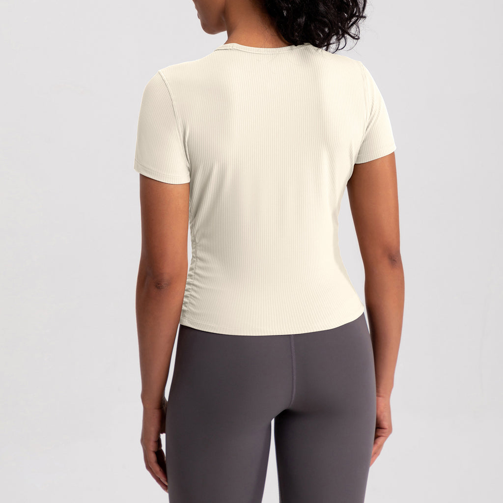 Athena Lulu Sexy Beautiful Back Slim and Thin Quick-drying Sports Tee