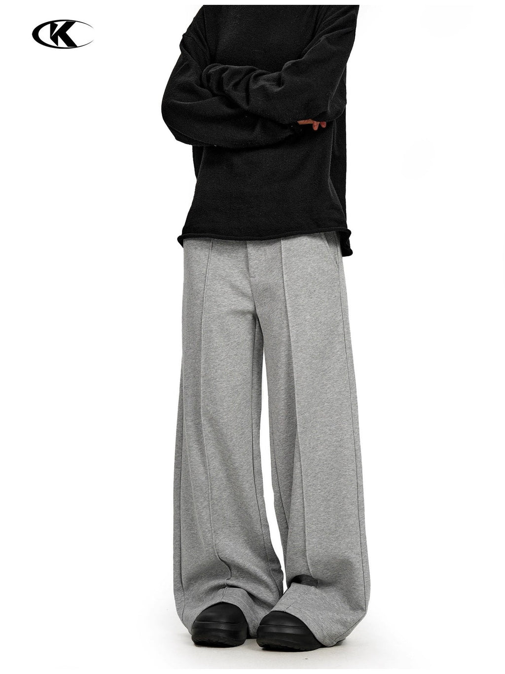 11KN Retro Straight Simple Casual Pants