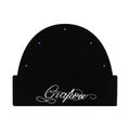GRAF Alphabet Rhinestone Comfort Wool Knitted Cap