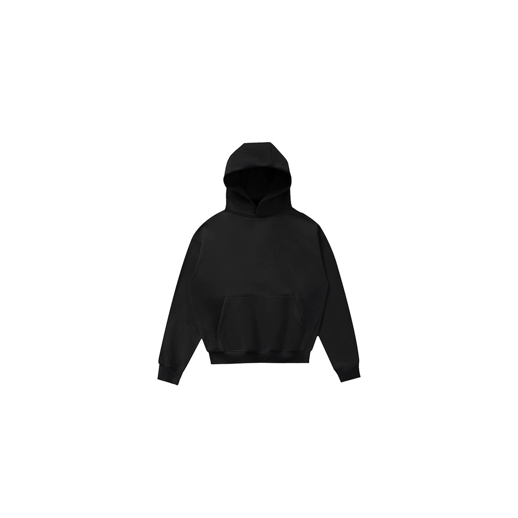 PLUS NO LOGO Vintage Simple Short Wide Hoodie