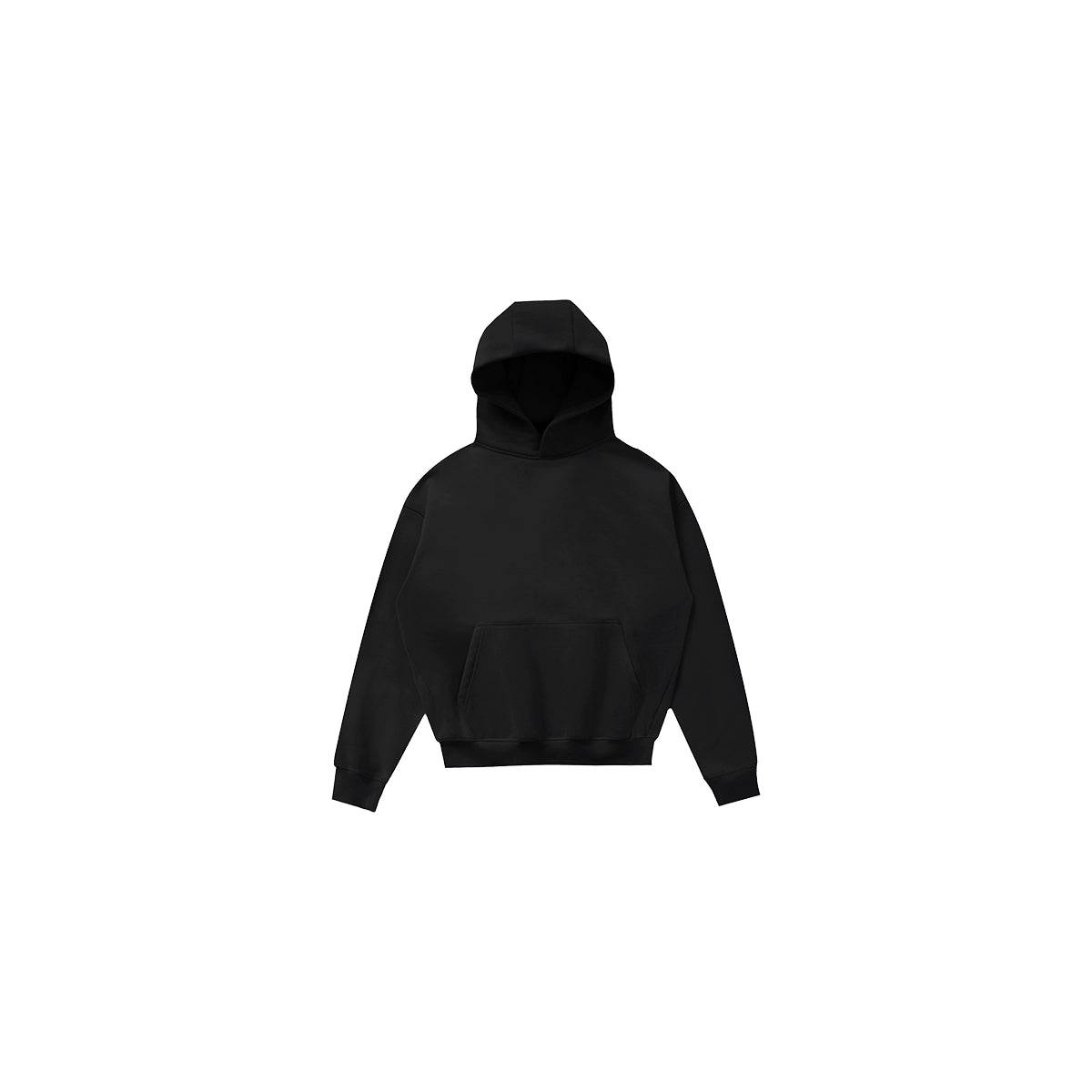 PLUS NO LOGO Vintage Simple Short Wide Hoodie