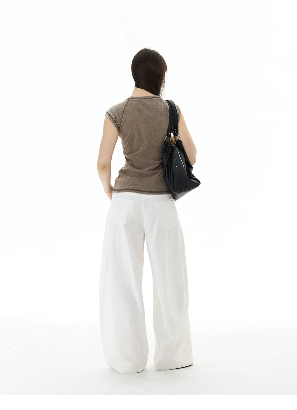 WLNEXT Comfortable Loose Pleated Casual Pants
