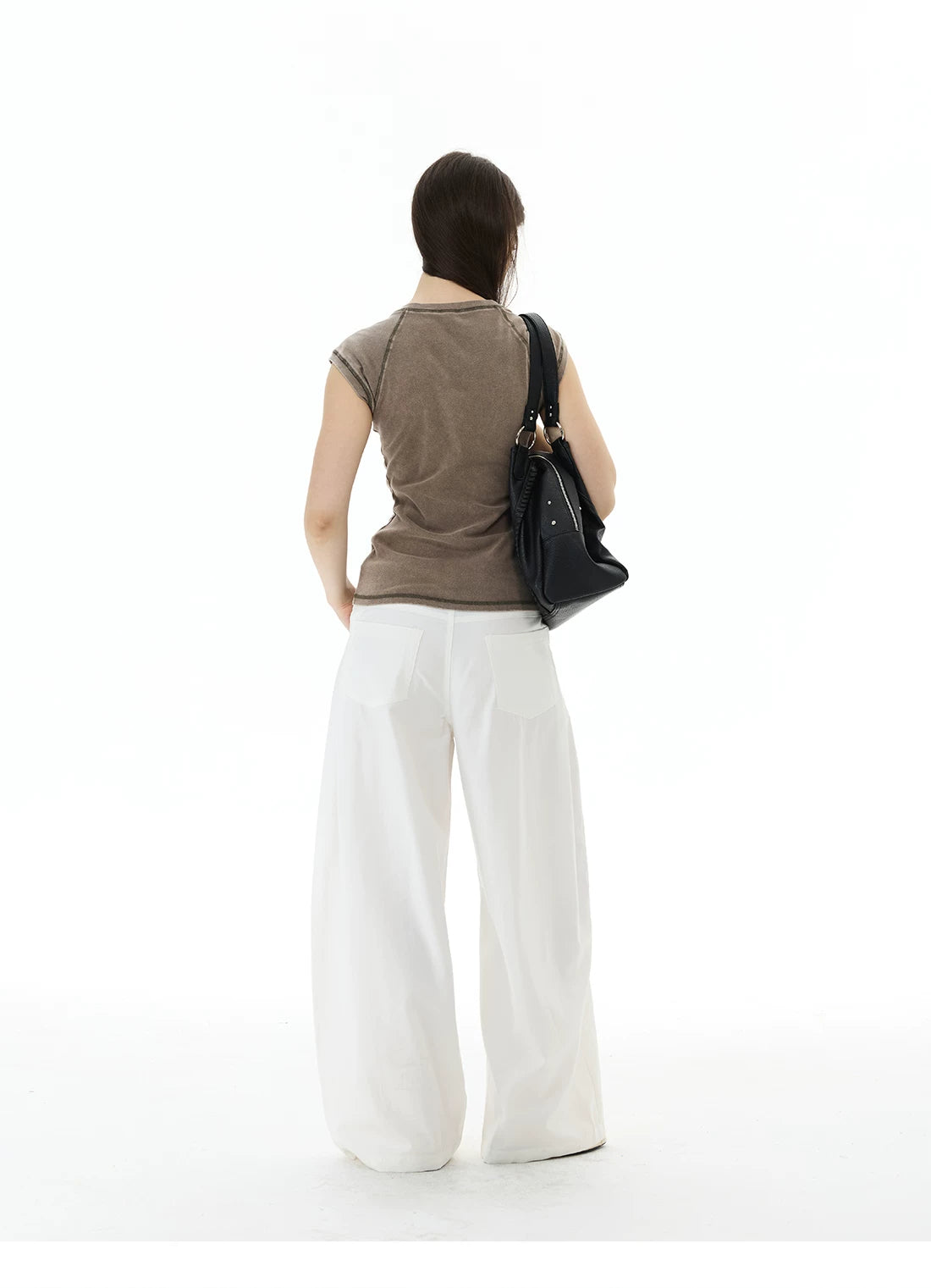 WLNEXT Comfortable Loose Pleated Casual Pants
