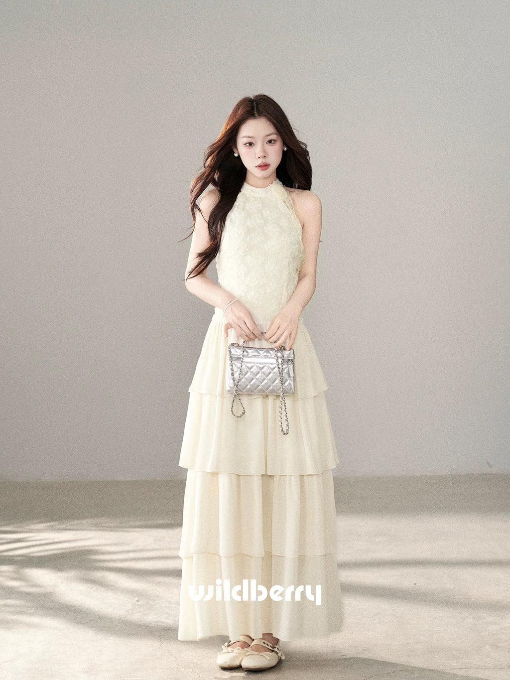 Wildberry Neck Waist Temperament Dress