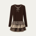SunsetPark Vintage Knitted Patchwork Skirt