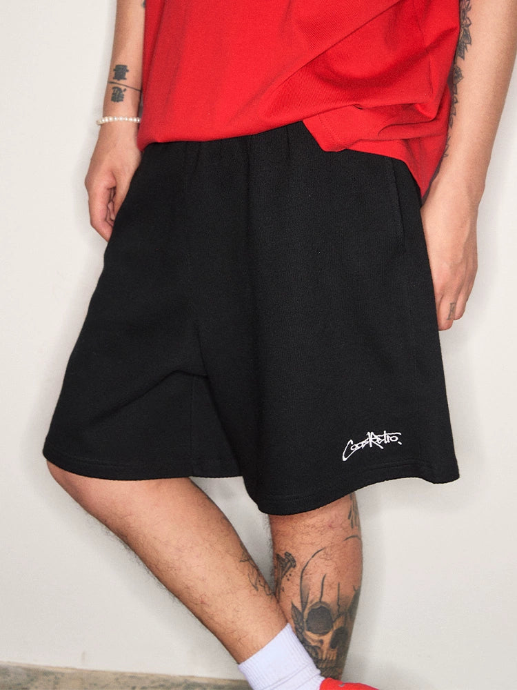 CoosRetro Casual Embroidered LOGO Shorts