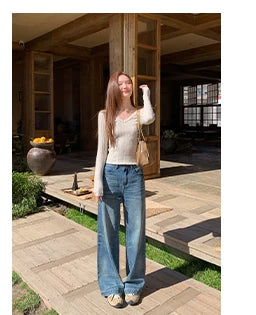 KANO Vintage Cat Whiskers Straight Jeans