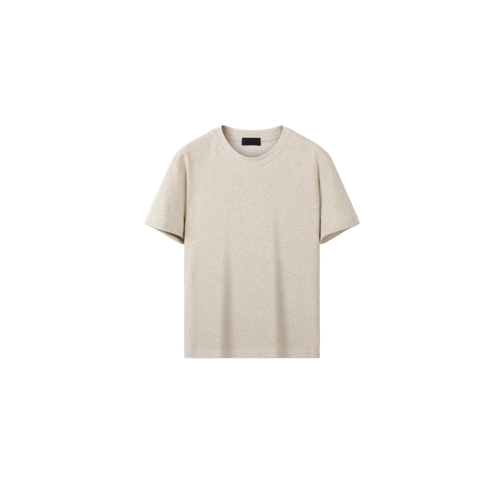 PLUS NO LOGO Casual Front Shoulder Short Sleeve Fitness Tee