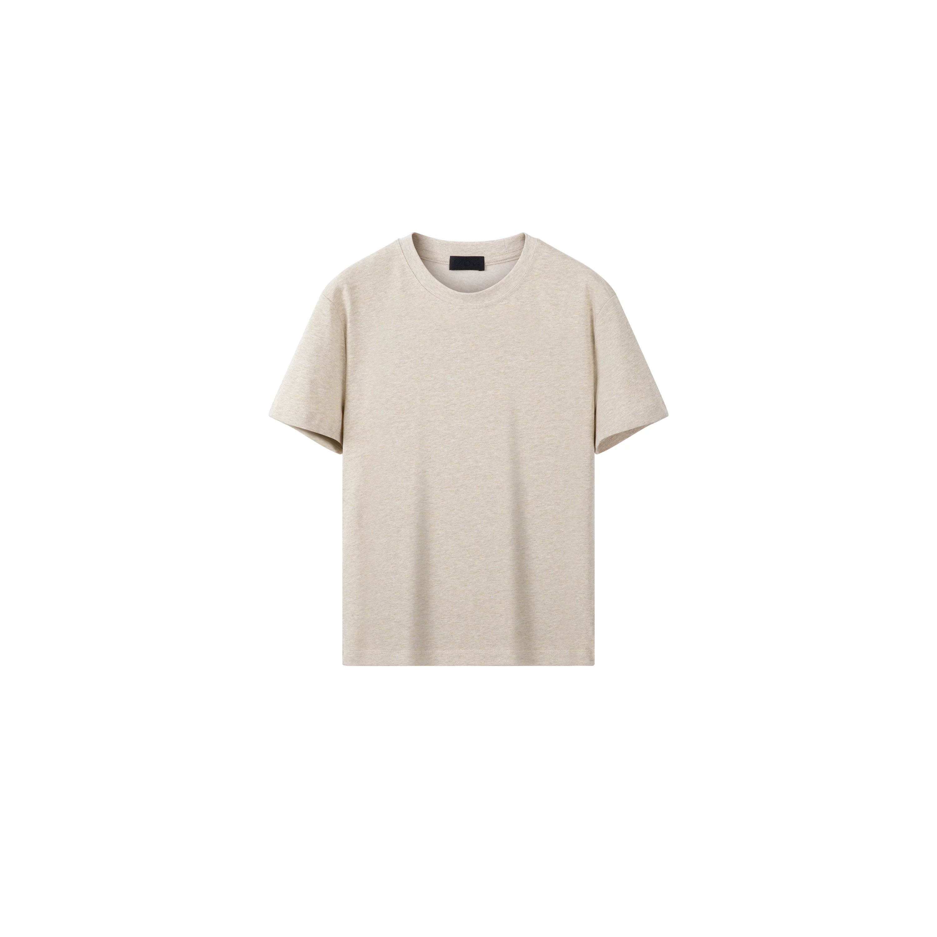 PLUS NO LOGO Casual Front Shoulder Short Sleeve Fitness Tee