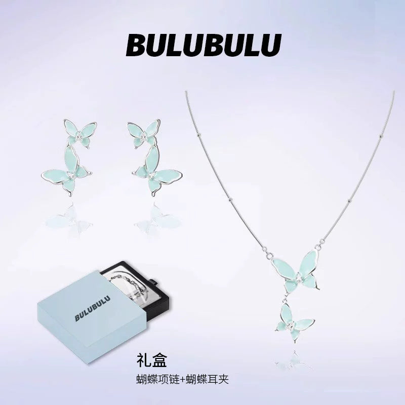 BULUBULU Mint Ice Butterfly Necklace