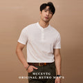 MCCEVTG Casual Henry Collar Slim Tee