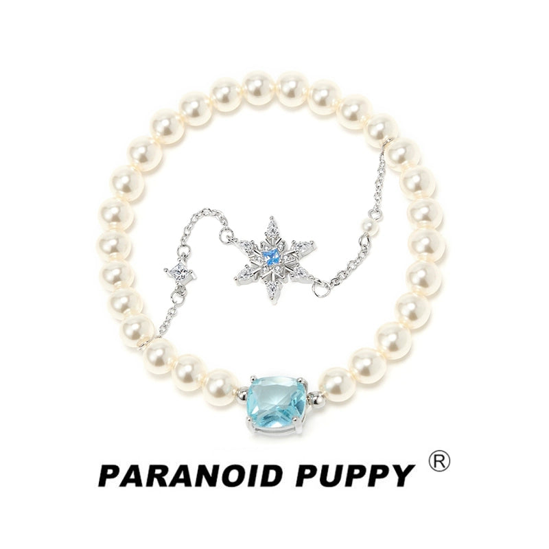 ParanoidP Snowflake Double Pearl Bracelet