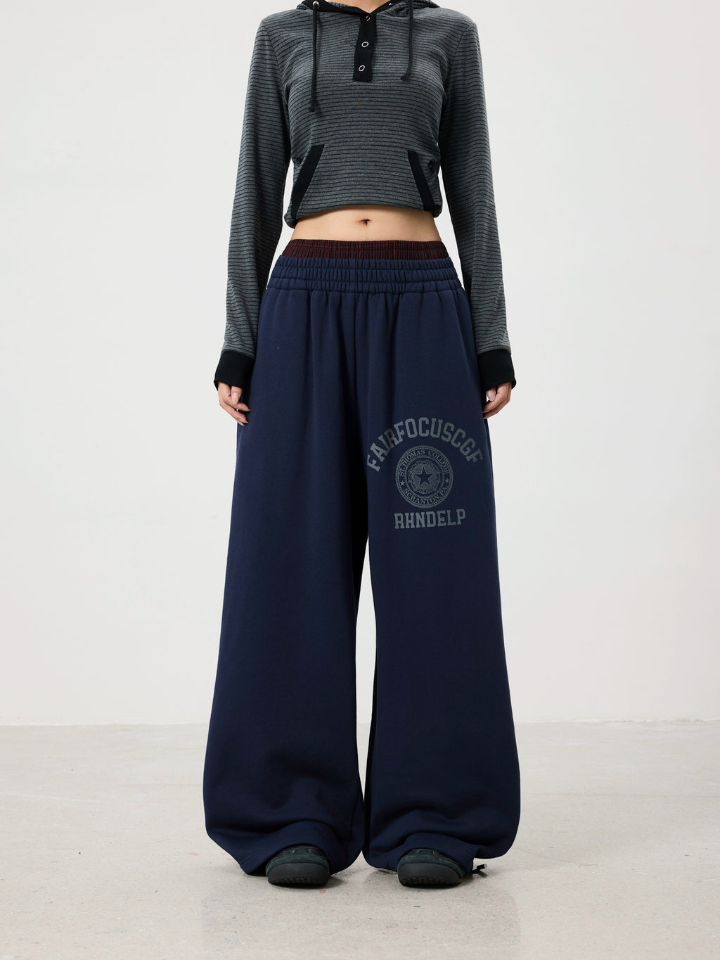 BTSG Vintage Badge Printed Sweatpants