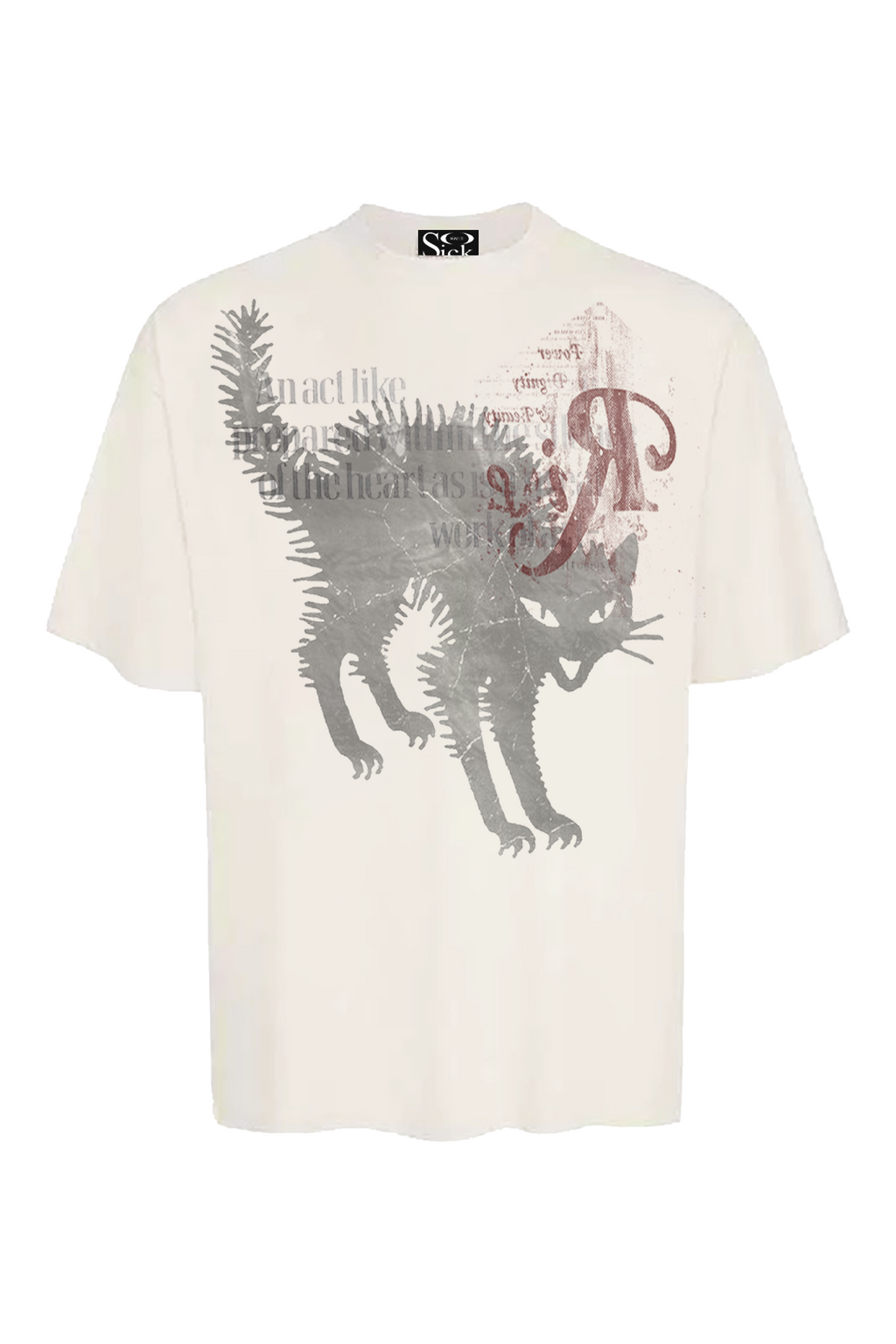 Sosick Scare Kitten Digital Direct Injection Printing Tee