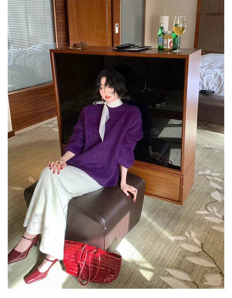 KELIFAN Elegant Vintage Lace Long Skirt