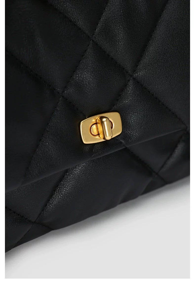 URBAN REVIVO Fashion Quilted Shoulder Messenger Bag